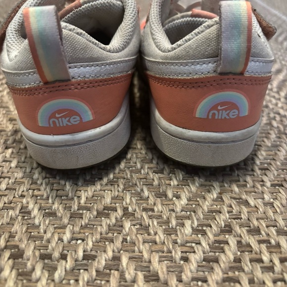 Nike Court Borough Low 2 White/Light Madder Root DM1217 100 - Size 1 Y - Picture 4 of 6